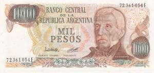 Argentinien p304c-1 F 1000 Pesos 1976